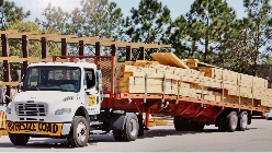 Panel-Tek wood roof truss delivery